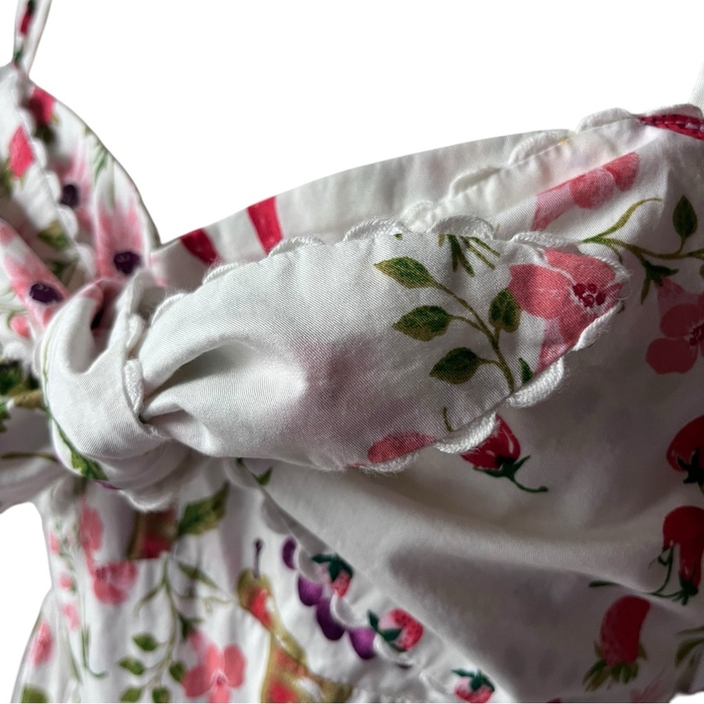 Old Navy Sleeveless Midi Dress Fruit Flower Print Size Medium NWT Cottagecore - Picture 8 of 14